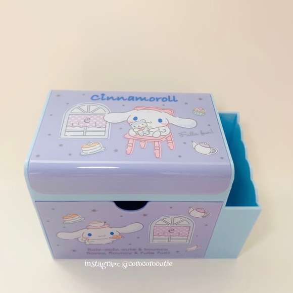 🧡 SOLD 🧡 Sanrio Kawaii Cinnamoroll Storage Chest & Mirror Like New Storage Box - Picture 7 of 12